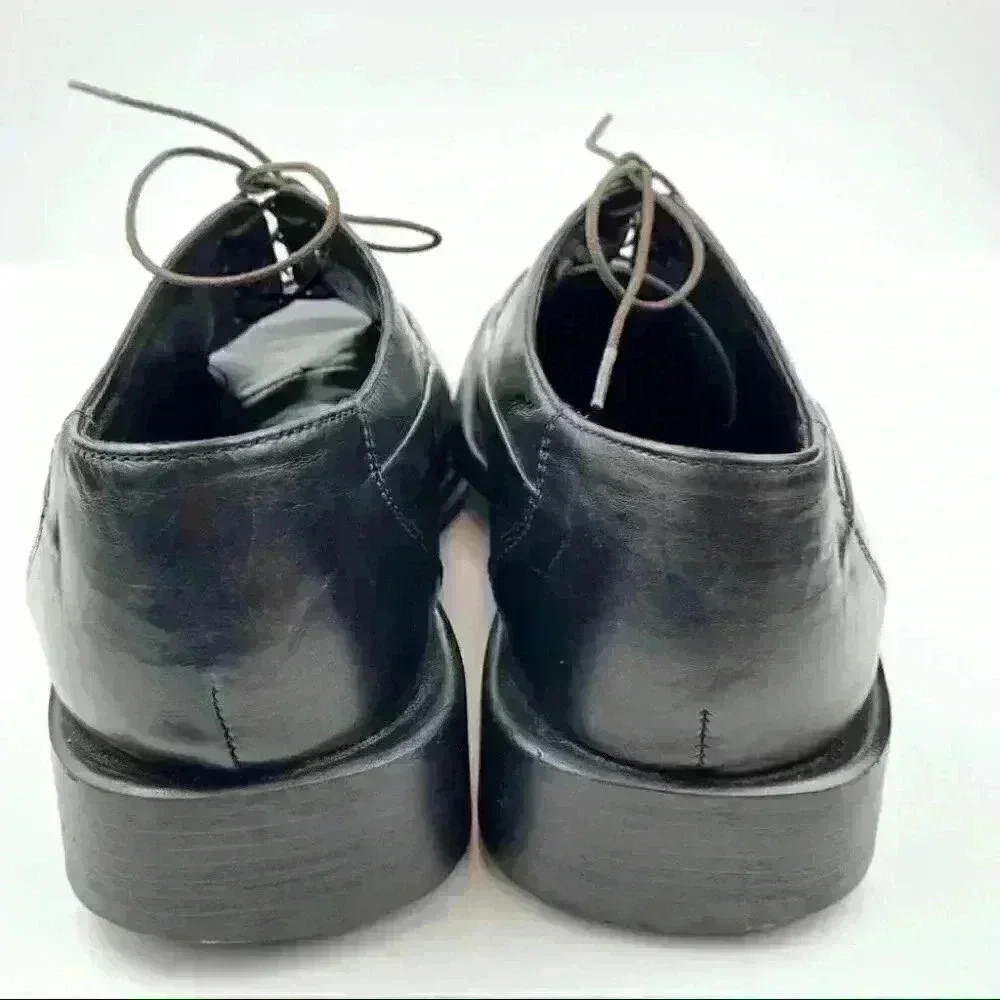 Kenneth Cole dress oxfords 9 black Italian leather